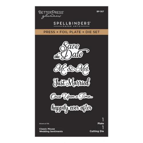 Spellbinders - Classic Mouse Wedding BetterPress Bundle - Postage as per Actual