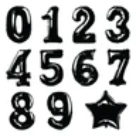 Spellbinders - Number Balloons Cling Rubber Stamp and Die Bundle by Simon Hurley - Postage as per Actual
