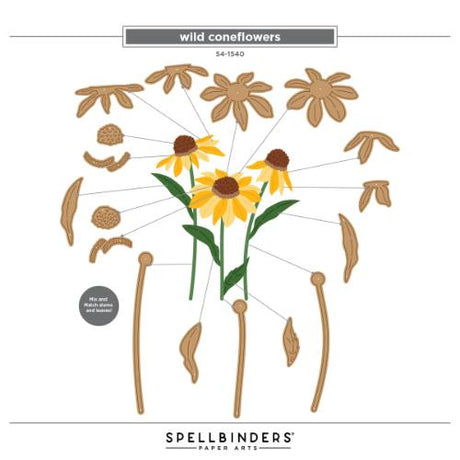 Spellbinders - Cascading Cornflowers I Want It All! Bundle by Simon Hurley - Postage as per Actual