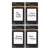 Spellbinders - Upright Italic Holiday Sentiments Press + Foil Bundle by Paul Antonio - Postage as per Actual