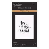 Spellbinders - Upright Italic Holiday Sentiments Press + Foil Bundle by Paul Antonio - Postage as per Actual