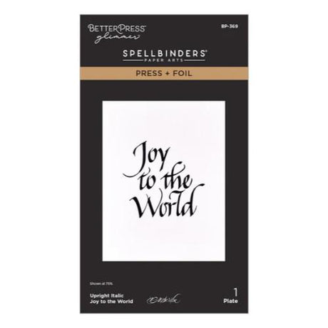 Spellbinders - Upright Italic Holiday Sentiments Press + Foil Bundle by Paul Antonio - Postage as per Actual