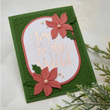 Spellbinders - Upright Italic Holiday Sentiments Press + Foil Bundle by Paul Antonio - Postage as per Actual