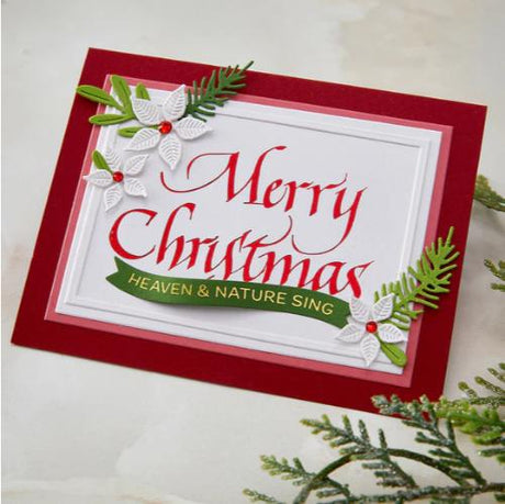 Spellbinders - Upright Italic Holiday Sentiments Press + Foil Bundle by Paul Antonio - Postage as per Actual
