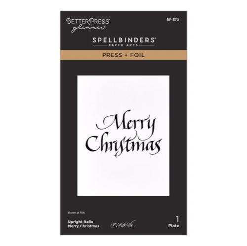 Spellbinders - Upright Italic Holiday Sentiments Press + Foil Bundle by Paul Antonio - Postage as per Actual