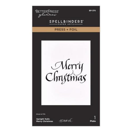 Spellbinders - Upright Italic Holiday Sentiments Press + Foil Bundle by Paul Antonio - Postage as per Actual