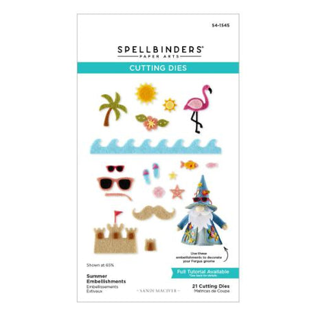 Spellbinders - 3D Felt Décor Summer I Want It All! Bundle by Sandi MacIver - Postage as per Actual