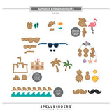 Spellbinders - 3D Felt Décor Summer I Want It All! Bundle by Sandi MacIver - Postage as per Actual