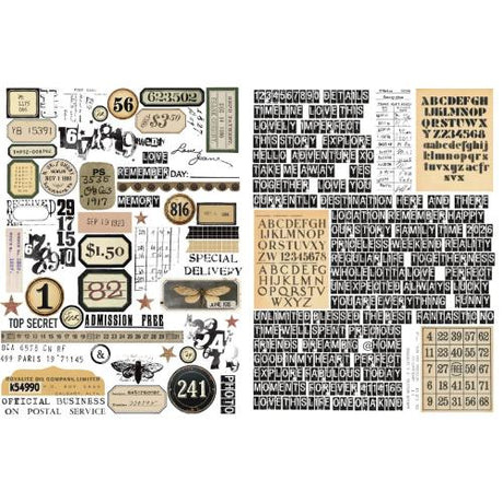 Spellbinders - Noted Details Rub-ons by Esther Glas