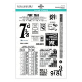 Spellbinders Keepsake Numbers Clear Stamp Set by Esther Glas