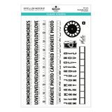 Spellbinders Keepsake Strips Clear Stamp Set by Esther Glas