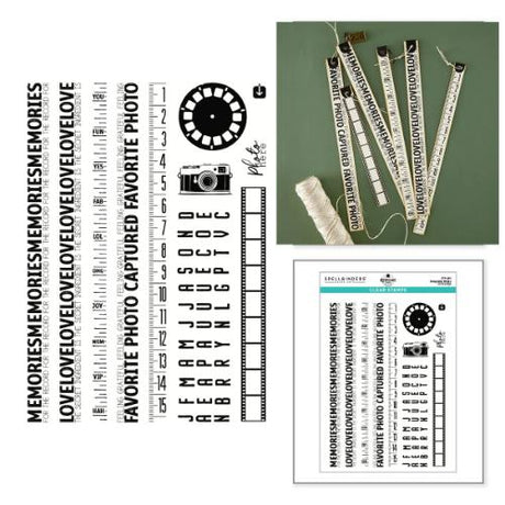 Spellbinders Keepsake Strips Clear Stamp Set by Esther Glas