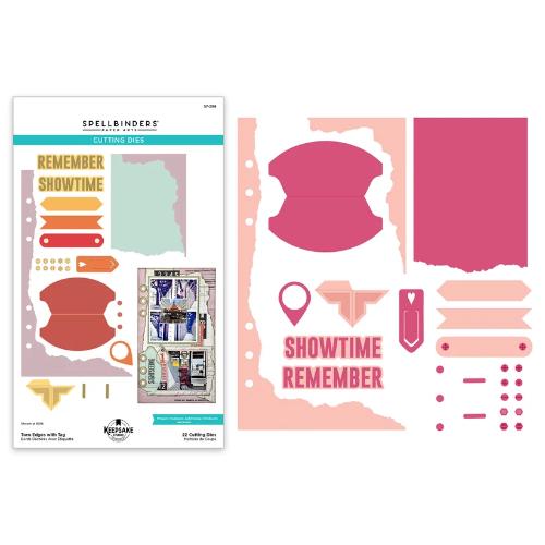 Spellbinders - Torn Edges with Tag Etched Dies by Esther Glas