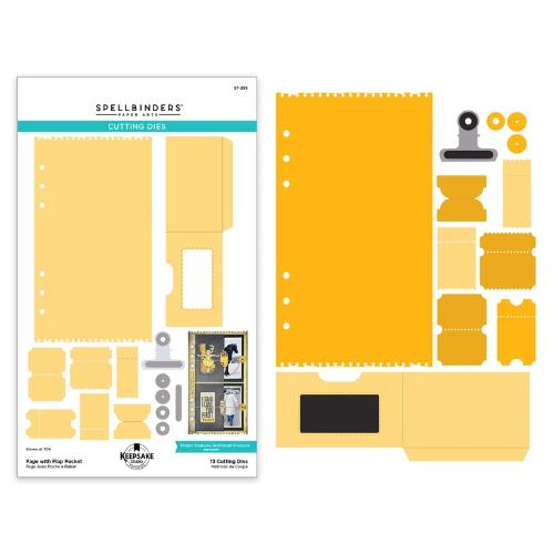Spellbinders - Page with Flap Pocket Etched Dies by Esther Glas