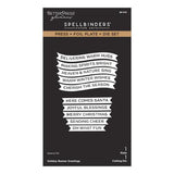 Spellbinders - Holiday Banner Greetings Press + Foil Plate & Die Set