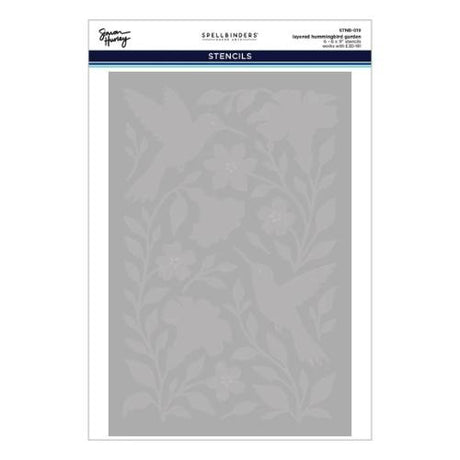 Spellbinders - Hummingbird Garden 3D Folder and Stencil Bundle by Simon Hurley