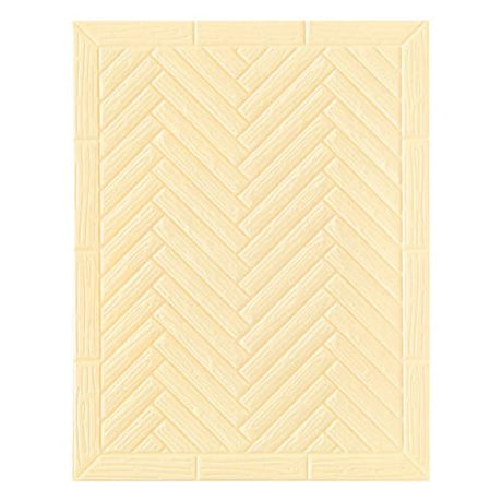 Spellbinders - A2 Herringbone Decor 3D Embossing Folder by Yana Smakula