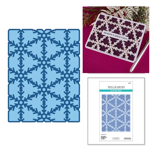 Spellbinders - Snowflake Background Etched Dies by Lisa Horton