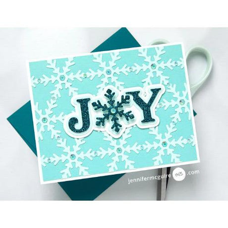 Spellbinders - Snowflake Background Etched Dies by Lisa Horton