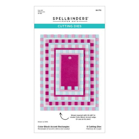 Spellbinders - Color Block Accent Rectangles Die Bundle - Postage as per Actual