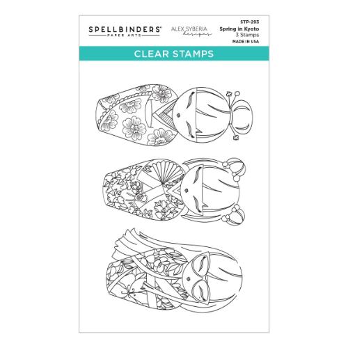 Spellbinders - Spring in Kyoto Clear Stamp Set by Alex Syberia