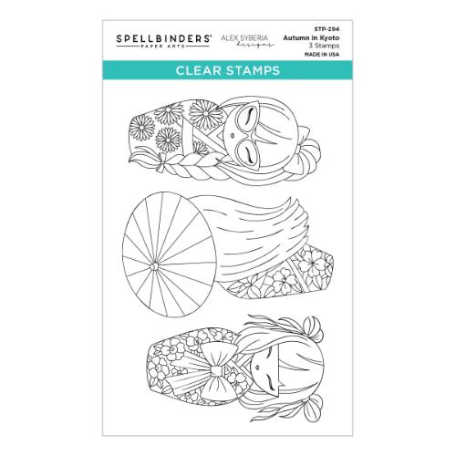 Spellbinders - Autumn in Kyoto Clear Stamp Set by Alex Syberia