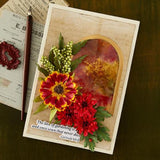 Spellbinders - The Cottage Garden Sentiments Press + Foil Plate & Die Set by Susan Tierney-Cockburn