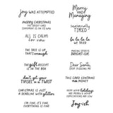 Spellbinders - Joy-ish Sentiments Clear Stamp Set