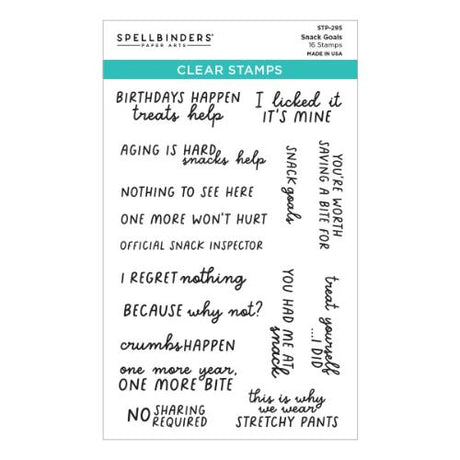 Spellbinders - Snack Goals I Want It All Bundle - Postage as per Actual