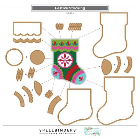 Spellbinders - Festive Felt Christmas I Want It All! Bundle by Lolli & Grace - Postage as per Actual