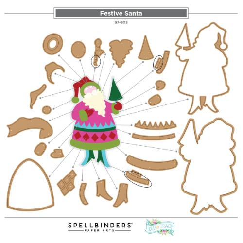 Spellbinders - Festive Felt Christmas I Want It All! Bundle by Lolli & Grace - Postage as per Actual