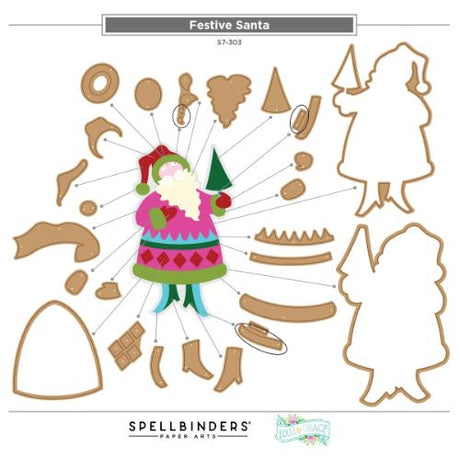 Spellbinders - Festive Felt Christmas I Want It All! Bundle by Lolli & Grace - Postage as per Actual