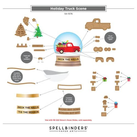 Spellbinders - Snow Globe Scenes Die Bundle by Simon Hurley - Postage as per Actual