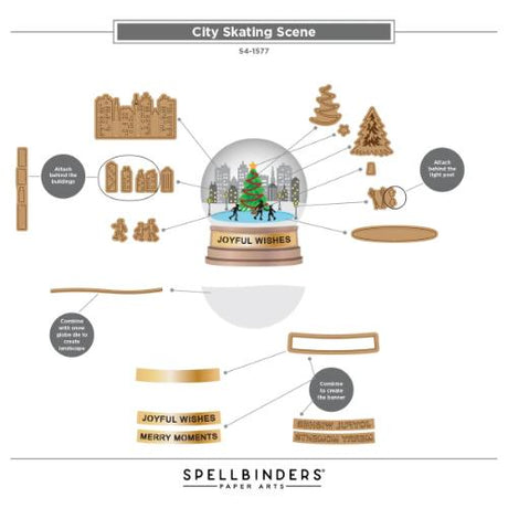 Spellbinders - Snow Globe Scenes Die Bundle by Simon Hurley - Postage as per Actual