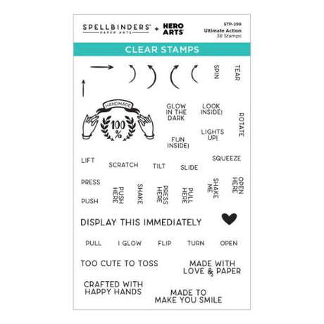 Spellbinders - Ultimate Action Clear Stamp Set