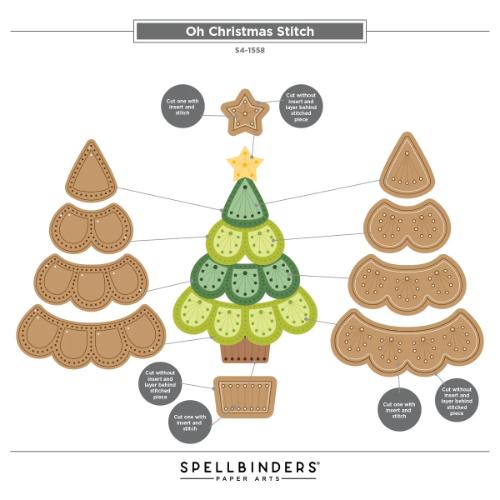 Spellbinders - Oh Christmas Stitch I Want It All! Bundle - Postage as per Actual