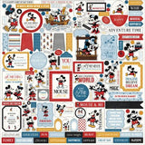 Echo Park Elements Cardstock Stickers 12"X12"-Mouse And Me - Postage as per Actual