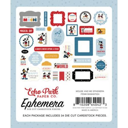 Echo Park Ephemera-Mouse And Me