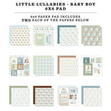 Carta Bella Little Lullabies Baby Boy 6x6 Inch Paper Pad (CBLUB485023)