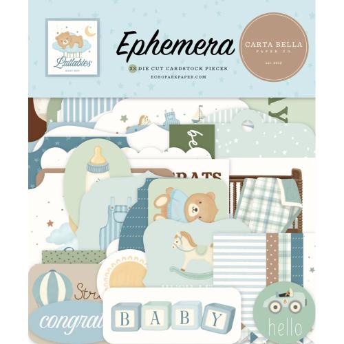 Carta Bella Little Lullabies Baby Boy Ephemera (CBLUB485024)