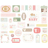 Carta Bella Little Lullabies Baby Girl Ephemera (CBLUG486024)