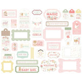 Carta Bella Little Lullabies Baby Girl Frames & Tags (CBLUG486025)