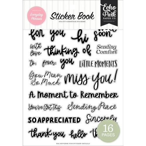 Echo Park Essentials Everyday Phrases Sticker Book (EP534029)