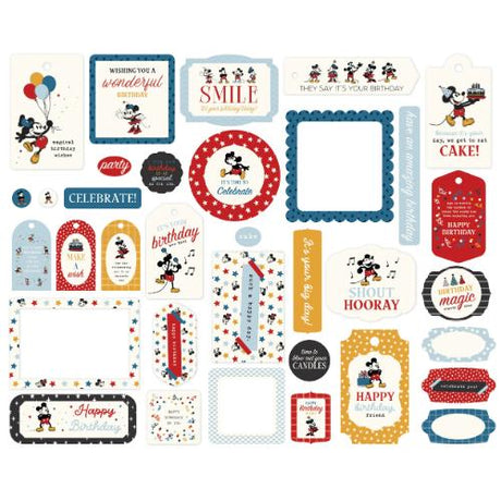Echo Park Mouse And Me Birthday Frames & Tags (MMB509025)