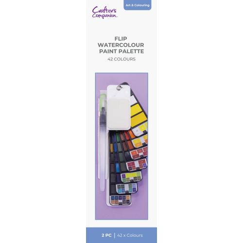 Crafter's Companion Flip Watercolour Paint Palette (42 Colours) (CC-FLIP-WATPAL) - Postage as per Actual