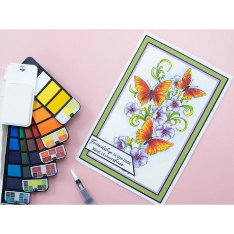 Crafter's Companion Flip Watercolour Paint Palette (42 Colours) (CC-FLIP-WATPAL) - Postage as per Actual