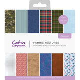 Crafter's Companion Dressed Up Gents 6x6 Inch Paper Pad Fabric Textures (CC-PAD6-FATE)