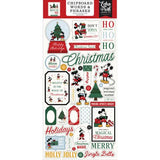 Echo Park Mouse And Me Christmas 6x13 Inch Chipboard Word & Phrases (MMC520022) - Postage as per Actual