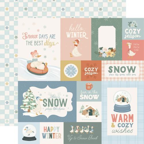 Carta Bella Silly Goose Winter 12x12 Inch Collection Kit (CBSGW540016) - Postage as per Actual