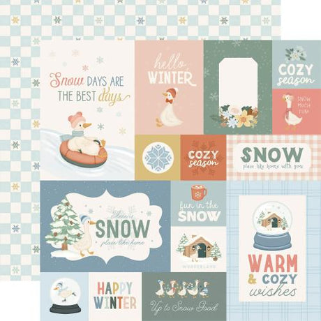 Carta Bella Silly Goose Winter 12x12 Inch Collection Kit (CBSGW540016) - Postage as per Actual
